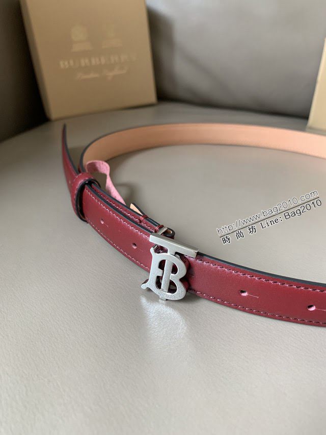 BURBERRY女士皮帶 巴寶莉磨砂牛皮高端休閒腰帶  jjp1052